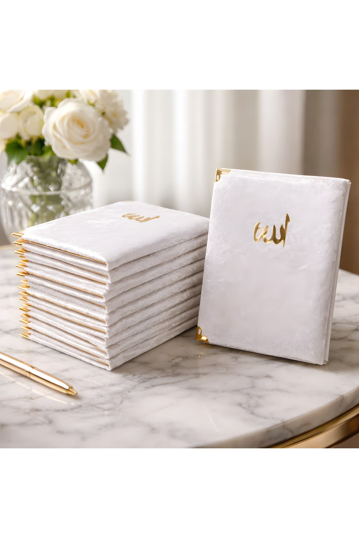 İSİMLİKLİ Çanta Boy Kadife Kaplı Yasini Şerif Kitabı Doğum Cenaze — görsel 3