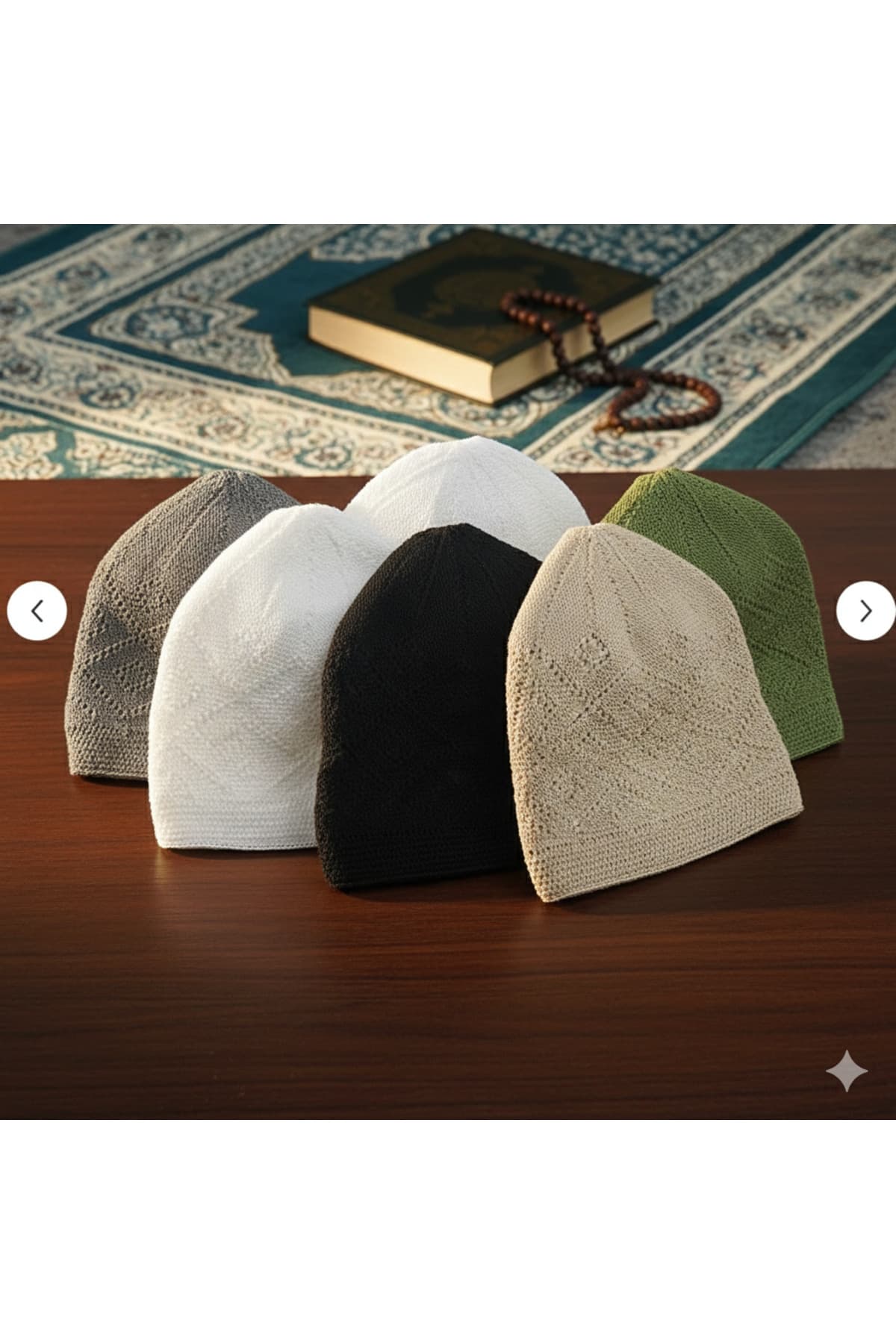 Renkli Namaz Takkesi 12'lu Set — görsel 1