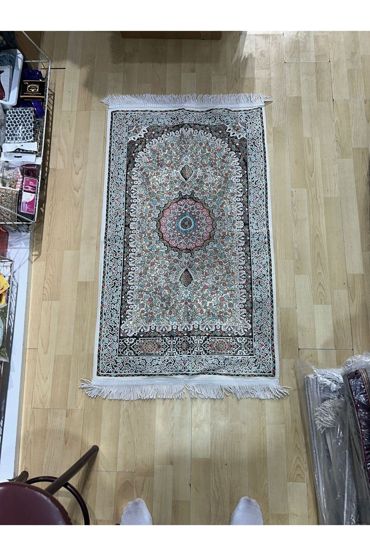 Otantik Ultra Lüx Şönil Seccade - Yumuşak Dokulu Kaymaz Taban Namazlık — görsel 1