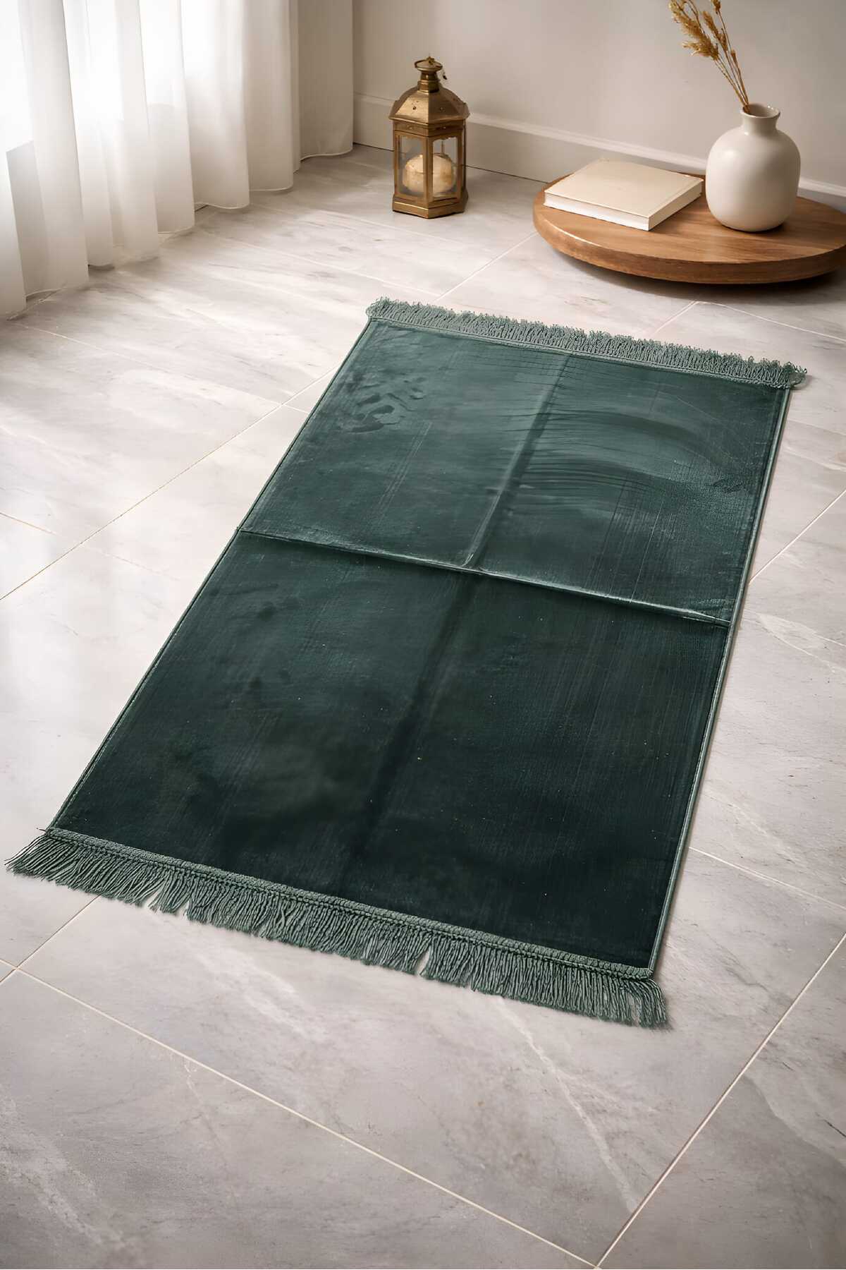 Karma Yumuşak Şık Desensiz Düz Seccade Hafif Namazlık — görsel 2